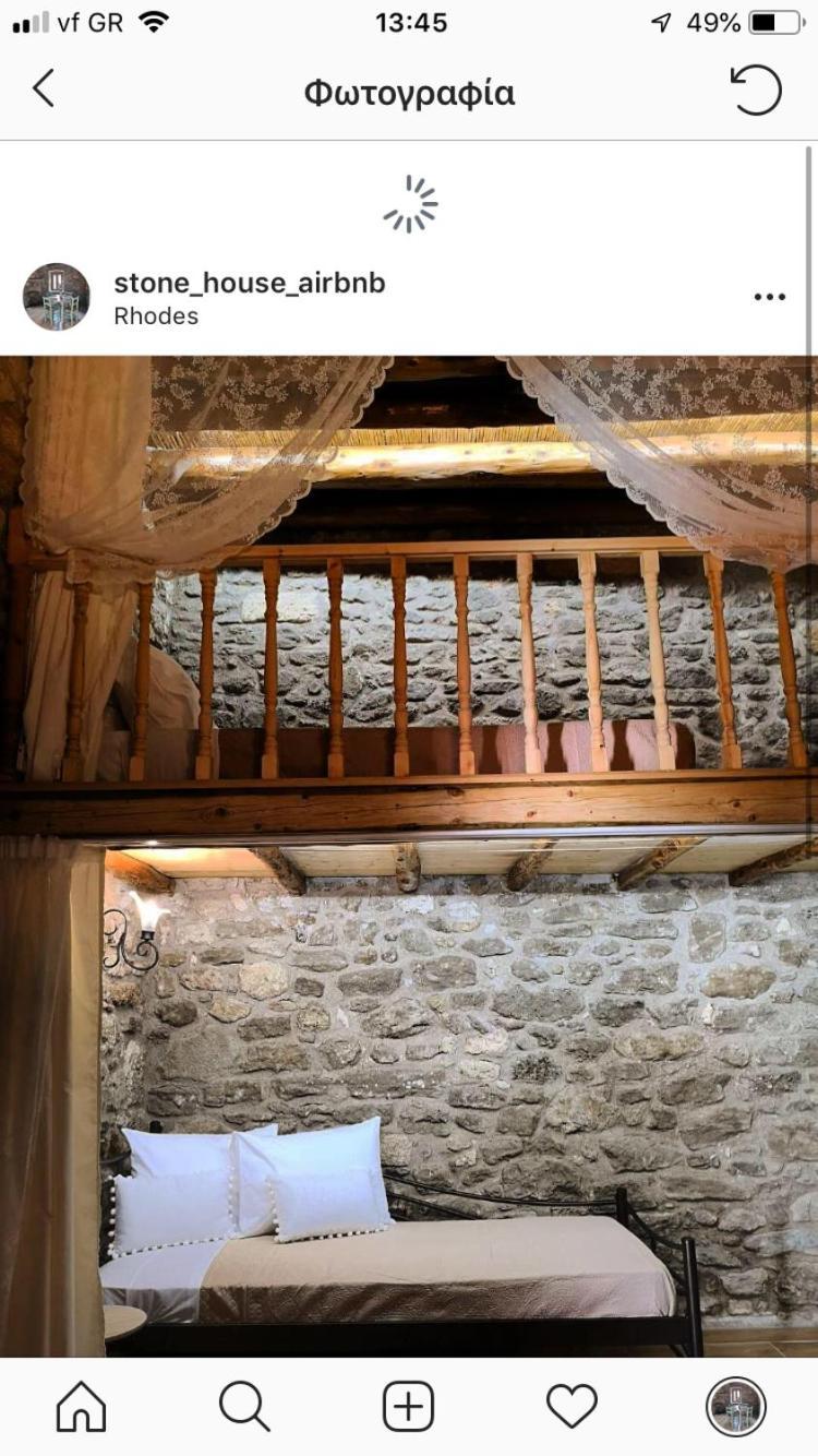 M&M Stone-Village House-Family-Vintage Líndos Dış mekan fotoğraf